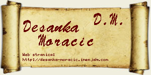 Desanka Moračić vizit kartica